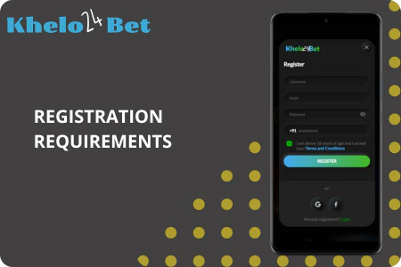 Register on Khelo24Bet App